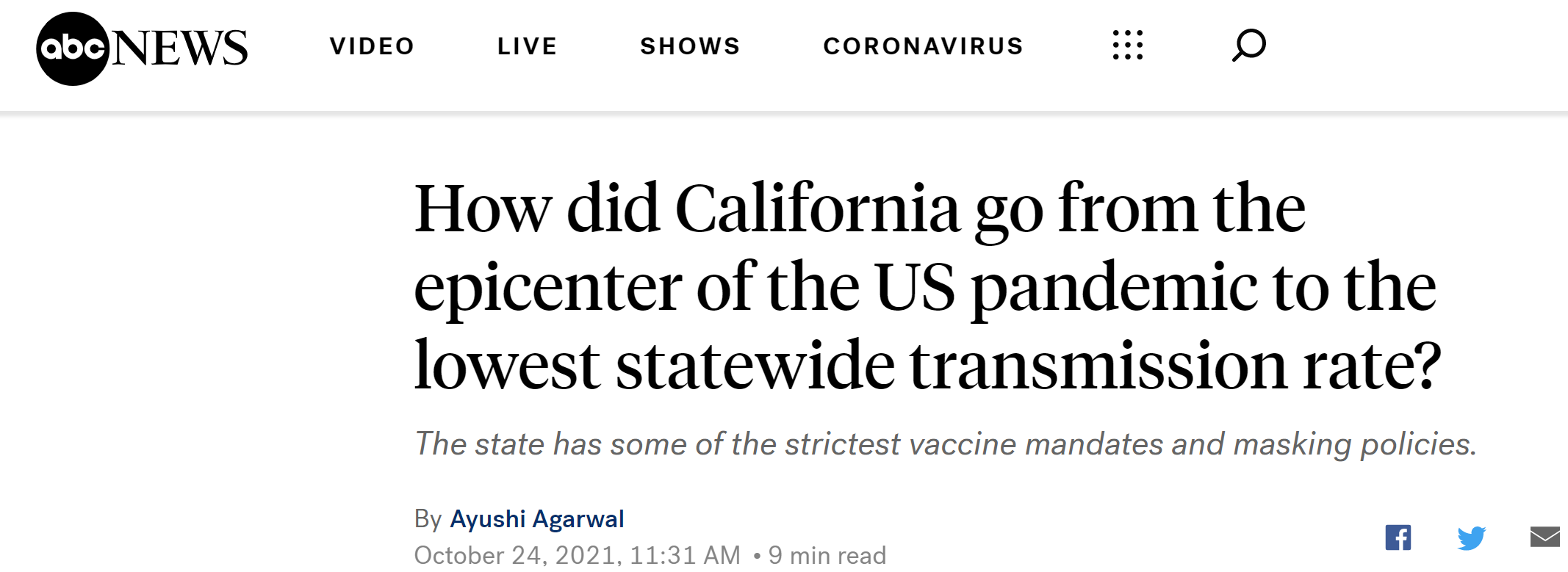 FactChecking ABC News' StatevsState COVID19 Comparisons American